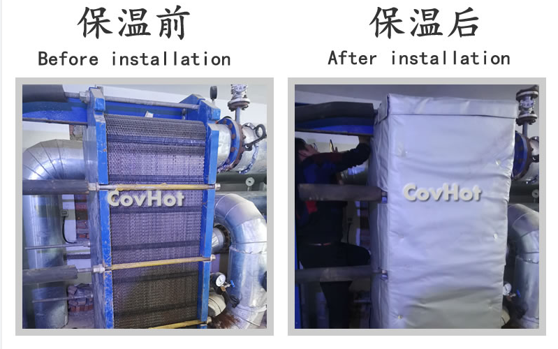 板式<a href=http://www.eukucek.cn/e/tags/?tagname=%E6%8D%A2%E7%83%AD%E5%99%A8%E4%BF%9D%E6%B8%A9 target=_blank class=infotextkey>換熱器保溫</a>套,板換保溫罩